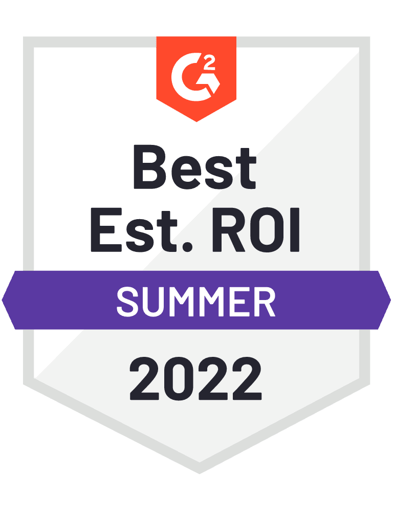 ScreenSteps G2 Best Estimated ROI Badge